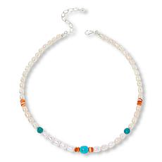 "As Is" Jay King Freshwater Pearl and Multigemstone 18" Necklace