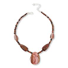 "As Is" Jay King Gobi Desert Petrified Wood 18" Necklace