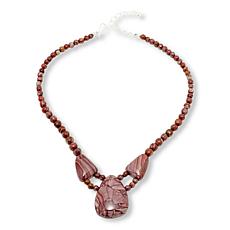 "As Is" Jay King Mochazin Swirl Quartzite 18" Necklace