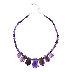 "As Is" Jay King Sterling Silver Amethyst 18" Necklace