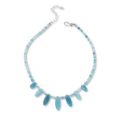 "As Is" Jay King Sterling Silver Aquamarine Necklace