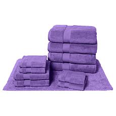 "As Is" Joy CleanBoss USA Grown Cotton 10-piece Luxe Towels plus Ba...