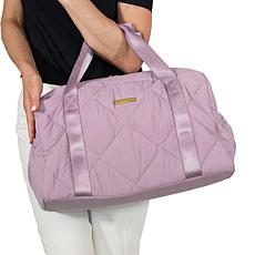 "As Is" Joy Collection Quilted Duffle & Belt Bag Set w/Antimicrobia...