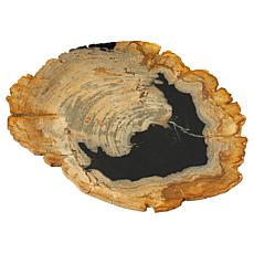 "As Is" KALIFANO Petrified Wood Handcrafted Tray