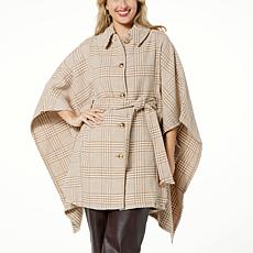 "As Is" kathy ireland® Fashion 360 Swiss Chateau Faux Wool Belted P...