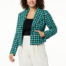 "As Is" kathy ireland® Fashion 360 The Clue Envelope Collar Tailore...