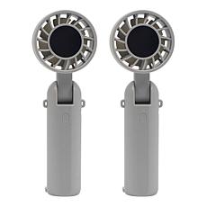 "As Is" Living Glow 2-Pack Portable Rechargeable Mini Fans