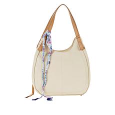 "As Is" Lucky Brand Idah Leather Tote with Scarf