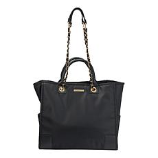 "As Is" Marcy McKenna Luxe Resort Tote Bag with Removeable Chain Li...