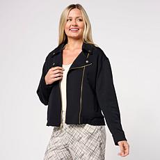 "As Is" Mark & James by Badgley Mischka Double Closure Moto Jacket