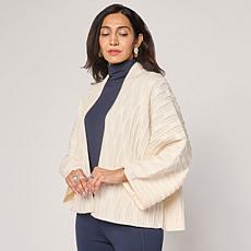 "As Is" MarlaWynne Textured Sweater Jacket