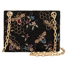 "As Is" Mary Frances Haute Hive Beaded Crossbody
