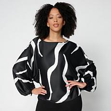 "As Is" Megan Renee Hammered Satin Top