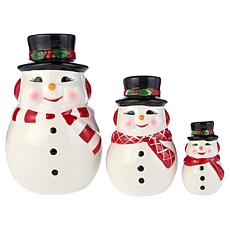 "As Is" Mr. Christmas Roly Poly Characters 3-piece Set