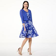 "As Is" Nina Leonard 2-piece Dress and Bolero Set