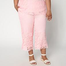 "As Is" Nina Leonard Elastic Waist Pull-On Cropped Pant