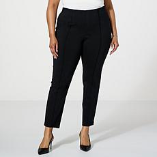 "As Is" Nina Leonard Millennium Tummy-Smoothing Ankle Pant