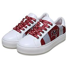 "As Is" Officially Licensed NFL Lace-Up Sparkle Sneaker by Cuce Sho...