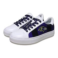 "As Is" Officially Licensed NFL Lace-Up Sparkle Sneaker by Cuce Sho...