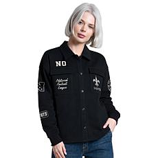 "As Is" Officially Licensed NFL Women's Collared Shacket