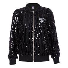 "As Is" Officially Licensed NFL Women's Sequin Jacket by Cuce - Rai...