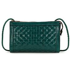 "As Is" Patricia Nash Civo Woven Leather Crossbody Bag