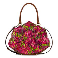 "As Is" Patricia Nash Gennamari Leather Petal Satchel