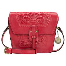 "As Is" Patricia Nash Marciana Leather Flap Crossbody