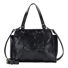 "As Is" Patricia Nash Mirrini Woven Leather Satchel