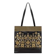 "As Is" Patricia Nash Toscano Greek Embroidery Tote