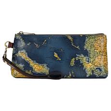 "As Is" Patricia Nash Vetralla Leather Wristlet with RFID Protection