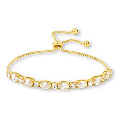 "As Is" Radiance by Absolute™ 6.55ctw Round and Oval Bolo Bracelet