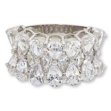 "As Is" Radiance by Absolute™ Couture Pear and Marquise Wide Band Ring