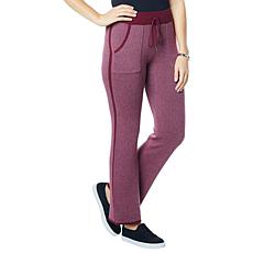 "As Is" Rhonda Shear Heathered Luxe Knit Pant