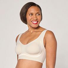 "As Is" Rhonda Shear Invisible Edge Satin-Trim Bra