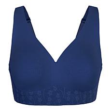 "As Is" Rhonda Shear Lace-Detail Plunge Bra with Back Closure