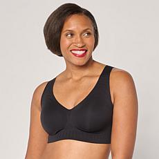 "As Is" Rhonda Shear Pullover Gel Bra with Floral Mesh Back