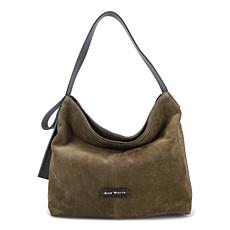 "As Is" Ron White Dalo Suede Hobo Handbag