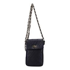 "As Is" Ron White Edina Quilted Nappa Leather Crossbody