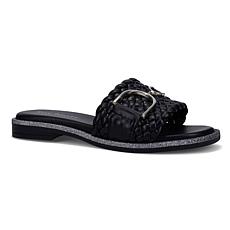 "As Is" Ron White Vivian Ultralight Leather Slide Sandal