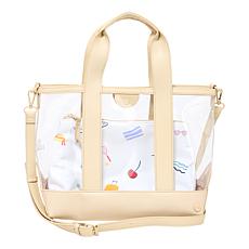 "As Is" Samantha Brown Think Clear Tote with Removable Pouch