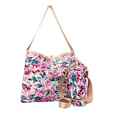 "As Is" Samantha Brown Water Bottle Crossbody with Packable Bag