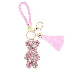 "As Is" Sharif Legacy Mini Bedazzled Leather Bag Charm