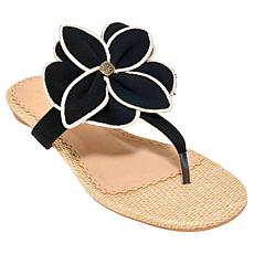 "As Is" SHU by SHUSHOP® Brylee Flower Thong Sandal