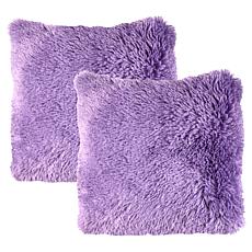 "As Is" South Street Loft Mongolian Faux Fur Pillow 2-pack