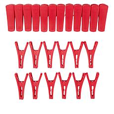 "As Is" The JOY Hangers 24-pack Slimline Hanger Clips for Pants, Sk...