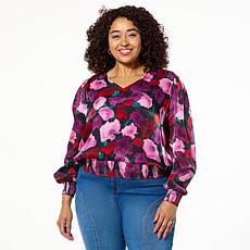 "As Is" Tower Hill by Christie Brinkley V-Neck Surplice Top
