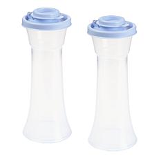 "As Is" Tupperware® 2-pack Large Hourglass Salt & Pepper Shakers
