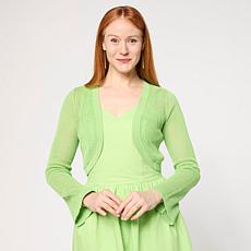 "As Is" TWRHLL by Christie Brinkley Crochet Knit Bolero