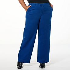 "As Is" TWRHLL by Christie Brinkley High Rise Pleated Wide Leg Trouser